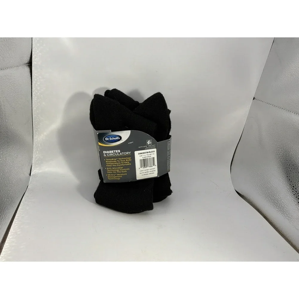 2 Pairs Of Dr Scholls Diabetes & Circulatory Block Ankle Socks